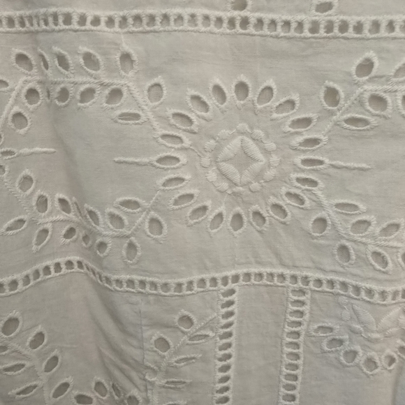 White Eyelet Embroidery Maxi Dress from The Kooples SZ Small EURO 1 - Picture 7 of 14